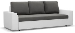 Trojmiestna rozkladacia sedačka LUGO tmavosivá / biela
