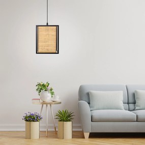 Toolight Toolight, stropné svietidlo 1xE27 APP1285-1CP, prírodná hnedá-čierna, OSW-00923