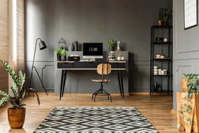 Písací stôl Limba sonoma/čierny