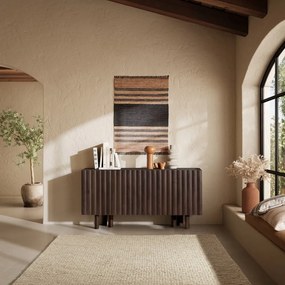 Hnedá komoda z mangového dreva 160x80x40 cm Tamira – MOME