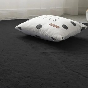 Protišmykový koberec RABBIT sivý kruh