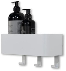 Biela nástenná oceľová kúpeľňová polička Multi – Spinder Design