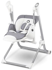 Lionelo - Detská jedálenská stolička NILES šedá 4xAA