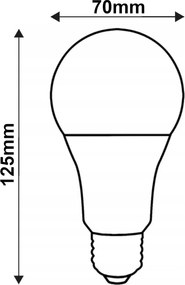 SADA 6x LED žiarovka E27 18W 1980lm 3000K  - tepla biela