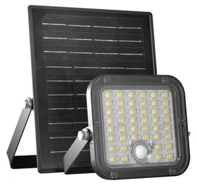 LED solárny reflektor so senzorom LED/10W/3,7V 4000K IP65 3600 mAh + DO