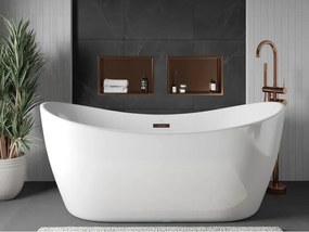 Mexen X-Wall-R, polica na zapustenie s prírubou  45 x 30 cm, medená matná - 19C0453010