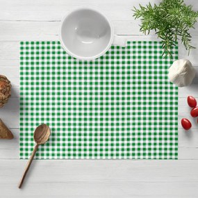 Biante Bavlnené prestieranie na stôl Sandra SA-058 Zeleno-biele kocky 30x40 cm