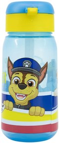 Plastová fľaša na pitie so slamkou a viečkom Tlapková patrola - Paw Patrol - 510 ml