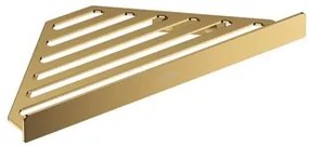 Rohová polička Hansgrohe AddStoris vo farebnom prevedení lešteného zlata 41741990, 1 ks