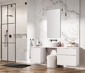 Elita Look, umývadlová skrinka 100x45x64 cm 2S PDW, biela matná, ELT-167598