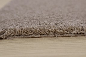 ITC, Metrážny koberec Sweet 92 hnedý, na mieru, šíře 4m, hnedá, filc, obývacia izba