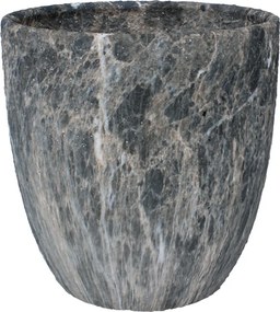 KERAMICKÝ OBAL NA KVETINOVÝ KÔŠ 26 x 26 x 27 CM S EFEKTOM MARMORU *5603