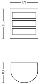 Philips - LED Vonkajšie nástenné svietidlo PYTHON LED/6W/230V 4000K IP44