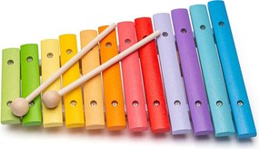Dřevěný xylofon FRANKO vícebarevný