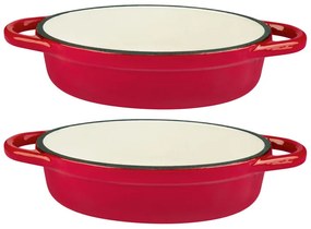 Ernesto®  Nákypová liatinová miniforma, 2 kusy (červená)  (100353151)