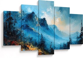 Obraz - Maľba hôr (150x105 cm)