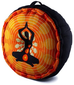 Dini Meditačná taburetka, jogínska, vysoká, oranžová