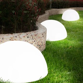 InternetovaZahrada Sada 3 LED polkruhových solárnych lámp