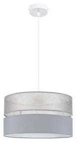 Luster na lanku LIMA 1xE27/60W/230V šedá