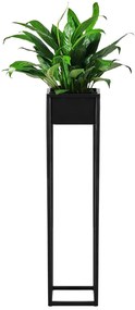 Kvetináč so stojanom 100 cm – čierny SPRINGOS BOLD GA0189