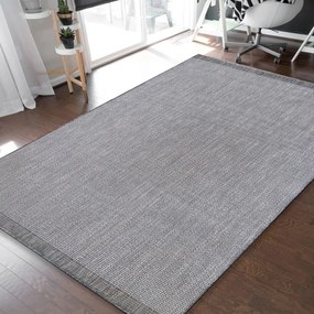 Jednoduchý a elegantný sivý hladký koberec pre všetranné využitie Šírka: 160 cm | Dĺžka: 230 cm