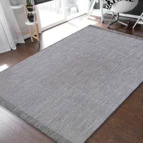 Jednoduchý a elegantný sivý hladký koberec pre všetranné využitie Šírka: 80 cm | Dĺžka: 150 cm