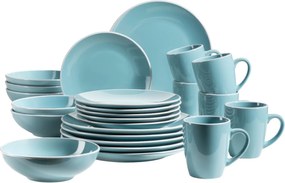 Mäser Jedálenská súprava riadu 24 ks ELISSA – tyrkysová lesk