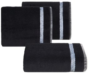 BAVLNENÝ UTERÁK VIERA 70X140 CM ČIERNA