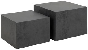 Actona Set konferenčných stolíkov Dice (2 ks) - čierna