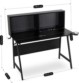 PROXIMA.store - Industriálny písaci stôl ICE FARBA: hnedá