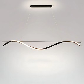 Toolight Toolight, LED závesná lampa 120cm, 27W, 3000K, LHJ019-CP, čierna, OSW-50004