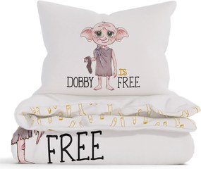 Obliečky mikroplyš Harry Potter - Dobby 140 × 200 cm, 70 x 90 cm