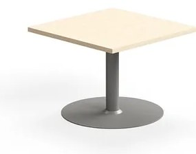 Konferenčný stolík VERTICUS, 700x700x500 mm, breza/strieborná