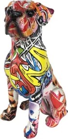 Dekoračná soška Graffiti pes, 20 cm%