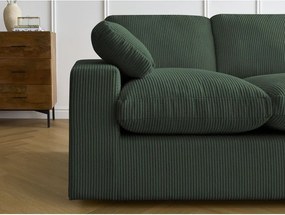 Zelená menčestrová rohová pohovka Belair – Bobochic Paris