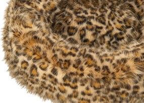 Pelech pre mačky s leopardím vzorom hrdzavo hnedá a béžová – 50*20*16 cm