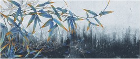 Obraz - Bambus na stene (120x50 cm)