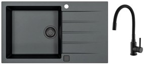 SET ALVEUS CADIT 40/91 BLACK ADDITION + BATERIE MINTAS BLACK MATT