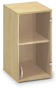 Nadstavbová sklenená skriňa ProOffice 40 x 45,8 x 71,7 cm, ľavá, divoká hruška