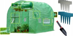 Záhradný fóliovník 2,5x4 m ZELENÝ + darček
