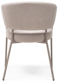 Jídelní křeslo Lamu bouclé béžové