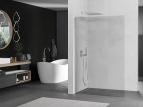 Mexen Kioto L, sprchová zástena Walk-In 75 x 200 cm, 8mm číre sklo, chrómový profil, 800-075-103-01-00