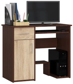 PC stolík Jaloms  (wenge + dub sonoma). Vlastná spoľahlivá doprava až k Vám domov. 1069703