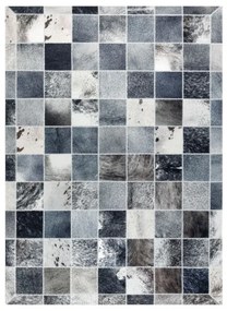 Koberec PATCHWORK 21716 sivý - imitácia kože krava