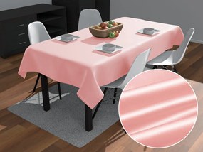 Biante Saténový obdĺžnikový obrus polyesterový Satén LUX-061 Svetlo koralovo ružový 120x180 cm