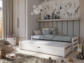 Detská posteľ 80 x 180 cm ANISSA (s roštom a úl. priestorom) (biela). Akcia -10%. Vlastná spoľahlivá doprava až k Vám domov. 1013001