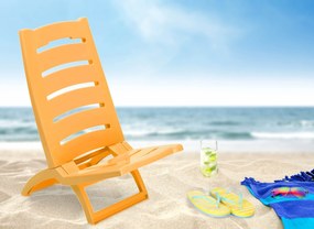 Plážové křeslo Tirreno žluté