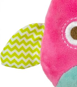 Závesná plyšová hračka Happy owl 2552 ružová
