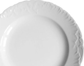 Ćmielóv tanierová súprava  Rokoko biela 18-dielná