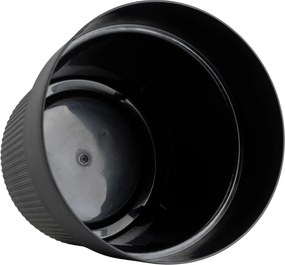 PLASTOVÝ KVETINÁČ SILVA LINE 16X14 CM ČIERNA